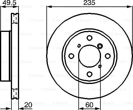 BOSCH 0 986 478 450 - Brake Disc www.parts5.com