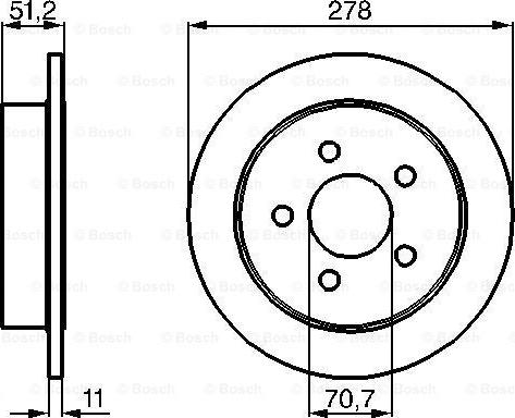 BOSCH 0 986 478 487 - Disco de freno www.parts5.com