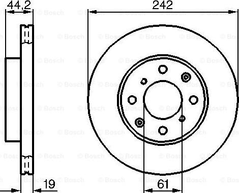 BOSCH 0 986 478 503 - Kočioni disk www.parts5.com