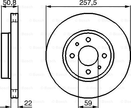 BOSCH 0 986 478 512 - Disco de freno www.parts5.com