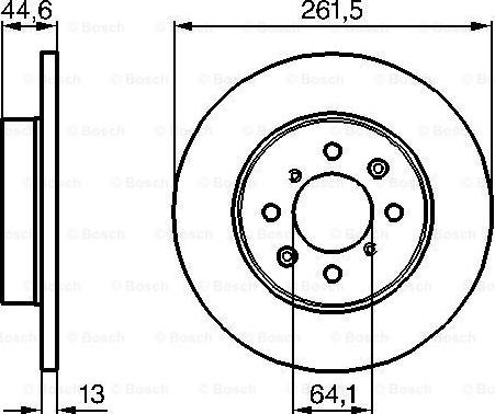 BOSCH 0 986 478 889 - Tarcza hamulcowa www.parts5.com