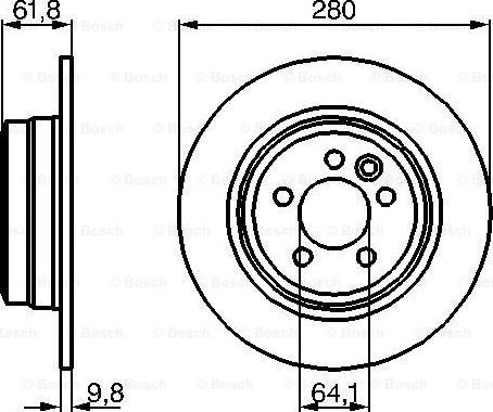 BOSCH 0 986 478 837 - Disc frana www.parts5.com