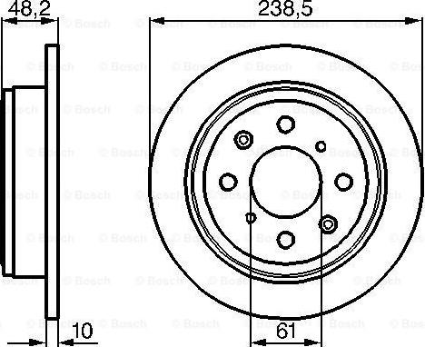 BOSCH 0 986 478 350 - Disco de freno www.parts5.com