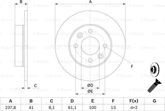 BOSCH 0 986 478 273 - Brake Disc www.parts5.com