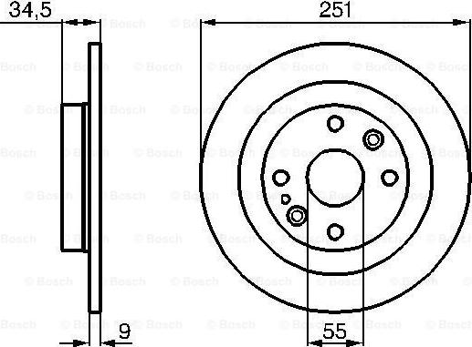 BOSCH 0 986 478 701 - Brake Disc www.parts5.com