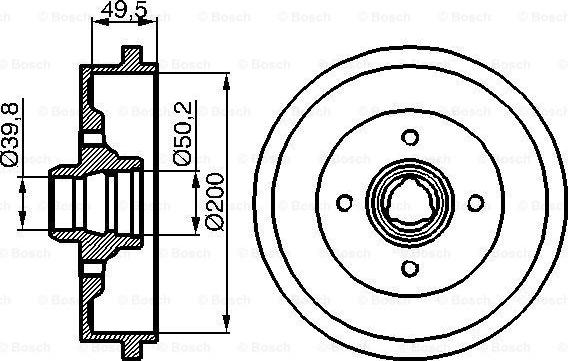 BOSCH 0 986 477 041 - Disc frana www.parts5.com