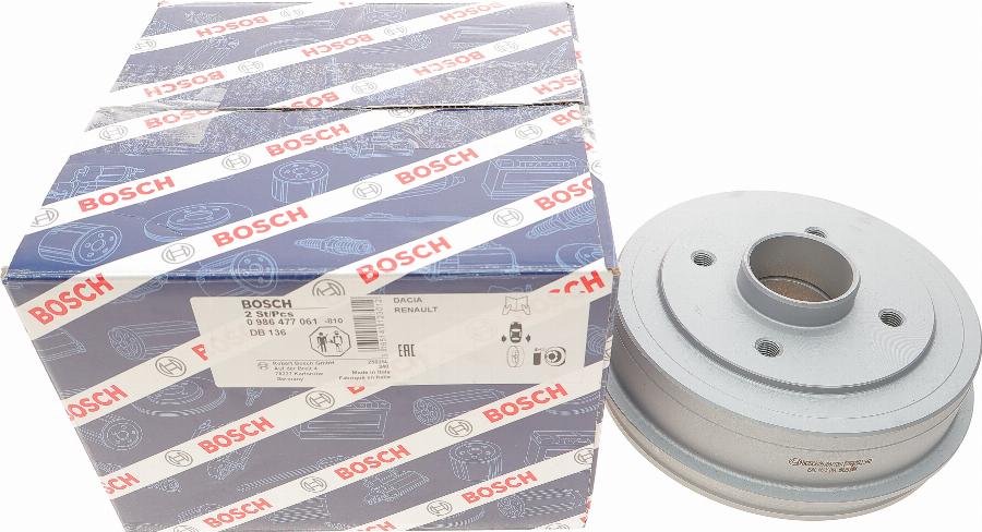 BOSCH 0 986 477 061 - Bęben hamulcowy www.parts5.com