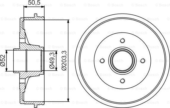 BOSCH 0 986 477 196 - Тормозной барабан www.parts5.com