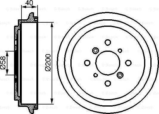 BOSCH 0 986 477 141 - Brake Drum www.parts5.com