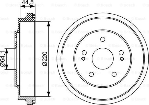 BOSCH 0 986 477 147 - Brake Drum www.parts5.com