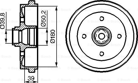 BOSCH 0 986 477 111 - Tambor de freno www.parts5.com