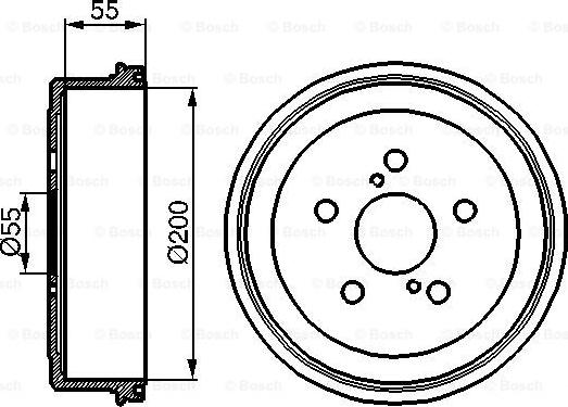 BOSCH 0 986 477 139 - Tambur frana www.parts5.com