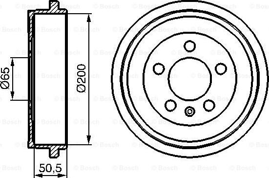 BOSCH 0 986 477 133 - Brake Drum www.parts5.com