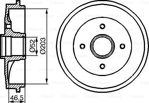 BOSCH 0 986 477 124 - Tambor de freno parts5.com