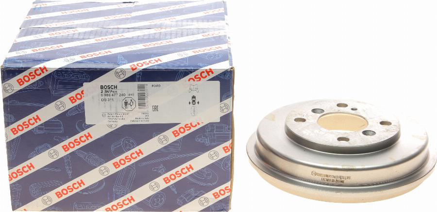 BOSCH 0 986 477 240 - Brake Drum www.parts5.com