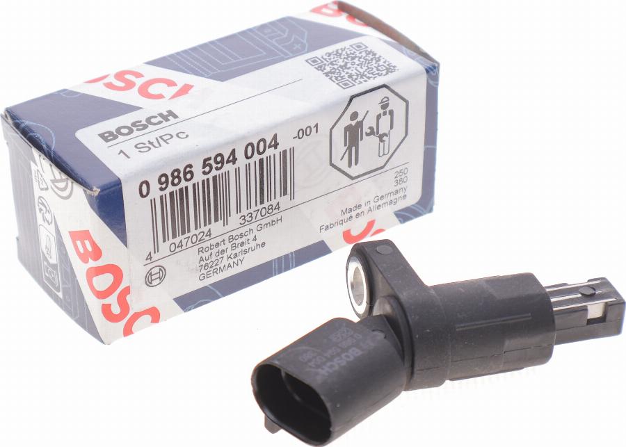 BOSCH 0 986 594 004 - Sensor, wheel speed www.parts5.com