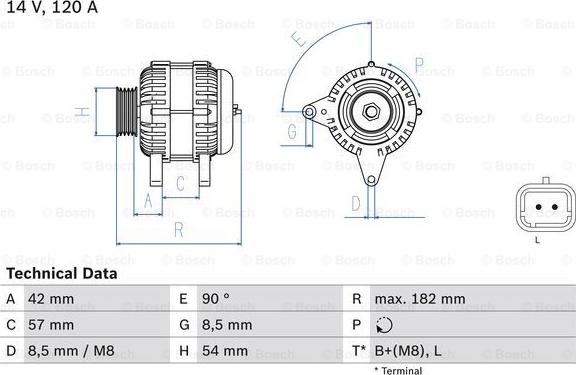 BOSCH 0 986 049 810 - Γεννήτρια www.parts5.com