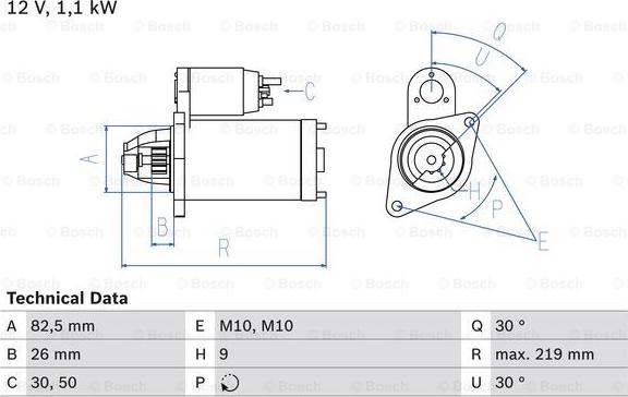 BOSCH 0 986 016 380 - Μίζα www.parts5.com