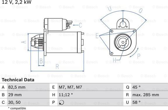 BOSCH 0 986 010 600 - Démarreur www.parts5.com