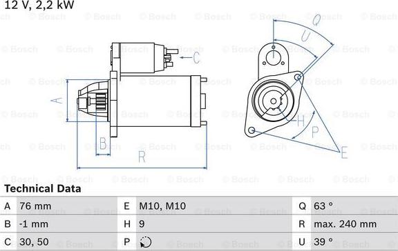 BOSCH 0 986 018 910 - Zaganjalnik www.parts5.com