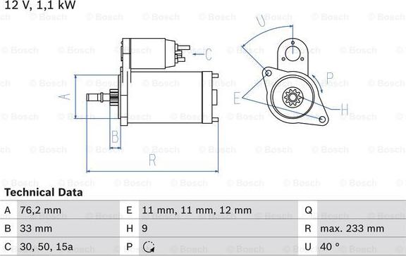 BOSCH 0 986 018 200 - Startér www.parts5.com