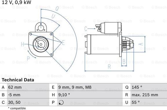 BOSCH 0 986 013 850 - Zaganjalnik www.parts5.com