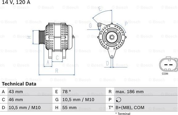 BOSCH 0 986 083 290 - Alternatör www.parts5.com