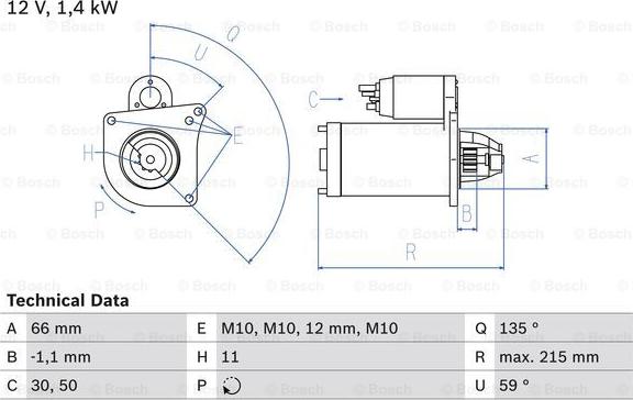 BOSCH 0 986 024 130 - Starter parts5.com