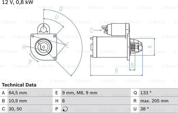 BOSCH 0 986 024 210 - Starter www.parts5.com