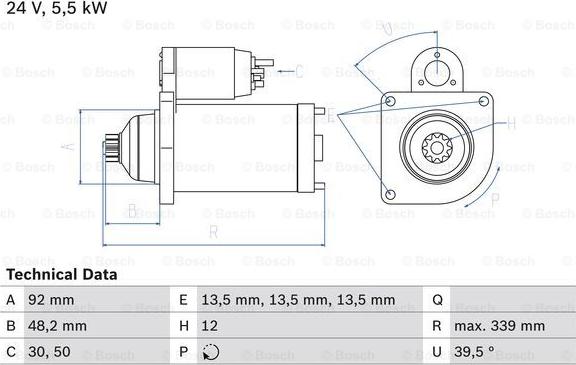 BOSCH 0 986 025 060 - Startér www.parts5.com