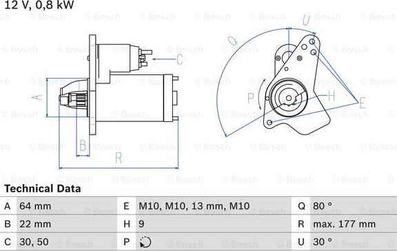 BOSCH 0 986 026 250 - Zaganjalnik www.parts5.com