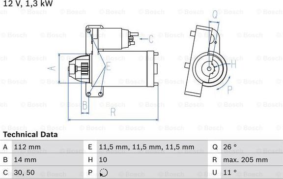 BOSCH 0 986 023 480 - Starter www.parts5.com