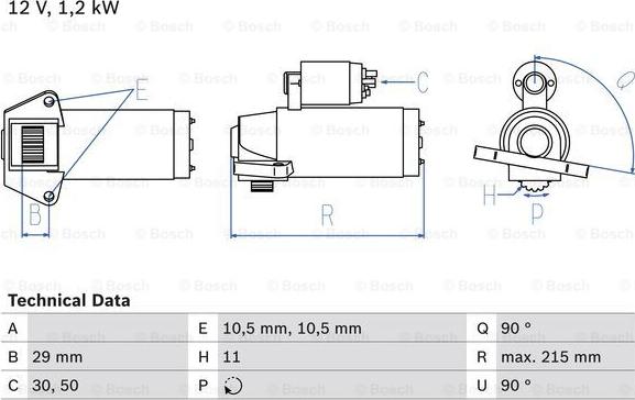 BOSCH 0 986 023 570 - Démarreur www.parts5.com