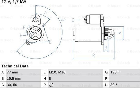 BOSCH 0 986 023 600 - Starter www.parts5.com