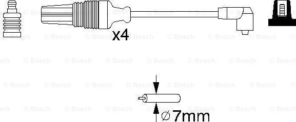 BOSCH 0 986 356 830 - Ignition Cable Kit www.parts5.com