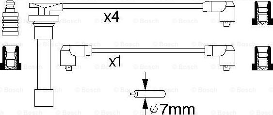 BOSCH 0 986 356 799 - Ignition Cable Kit parts5.com