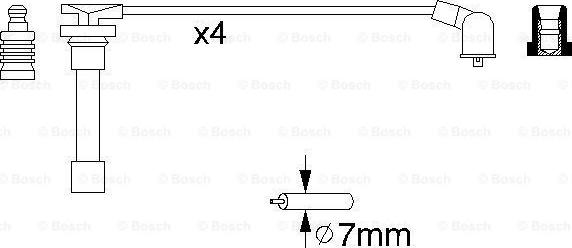 BOSCH 0 986 356 793 - Комплект запалителеи кабели www.parts5.com