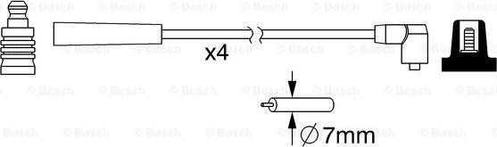 BOSCH 0 986 357 098 - Set cablaj aprinder www.parts5.com