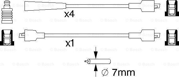 BOSCH 0 986 357 117 - Zündleitungssatz www.parts5.com