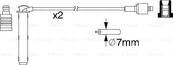 BOSCH 0 986 357 154 - Juego de cables de encendido www.parts5.com