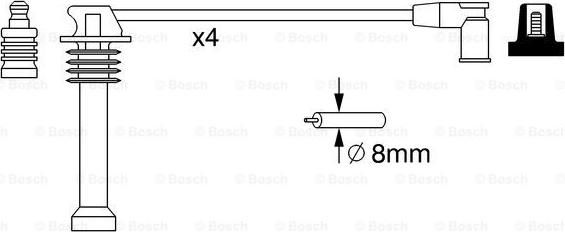 BOSCH 0 986 357 271 - Ignition Cable Kit www.parts5.com