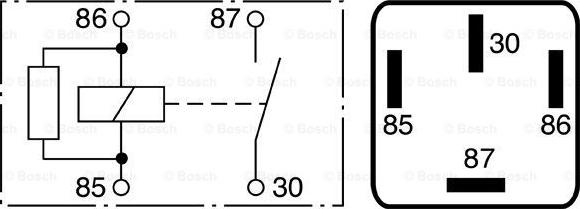 BOSCH 0 986 332 040 - Relais, courant de travail www.parts5.com