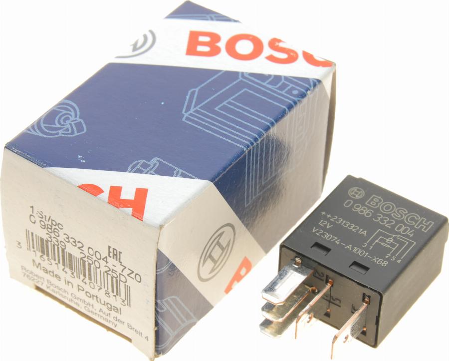 BOSCH 0 986 332 004 - Relais, Arbeitsstrom www.parts5.com