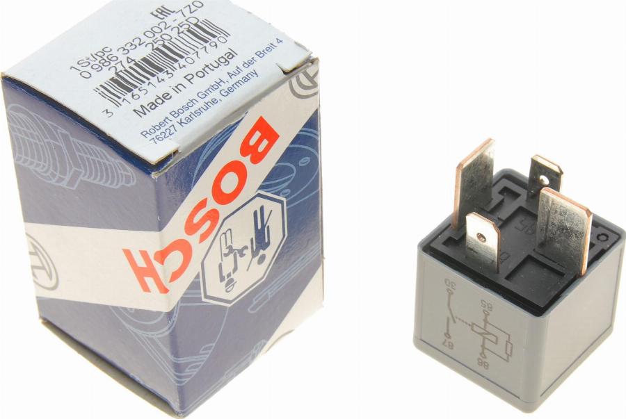 BOSCH 0 986 332 002 - Relay, main current parts5.com