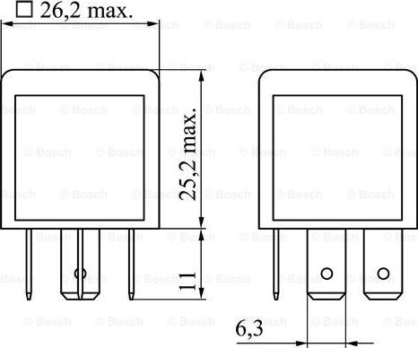 BOSCH 0 986 332 030 - Relé pracovného prúdu www.parts5.com