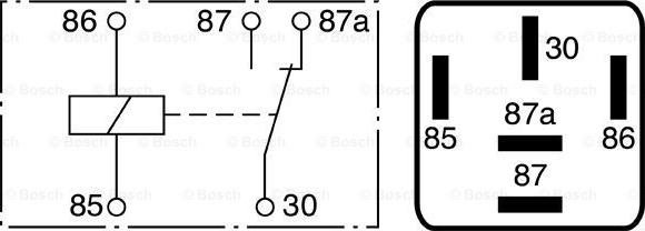 BOSCH 0 986 332 022 - Relais, Arbeitsstrom www.parts5.com