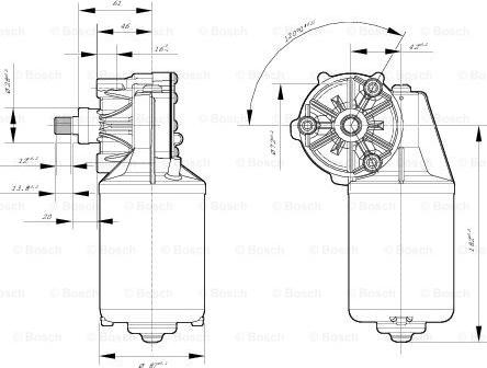 BOSCH 0 986 337 401 - Pyyhkijän moottori www.parts5.com