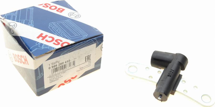 BOSCH 0 986 280 410 - Sensor, crankshaft pulse parts5.com