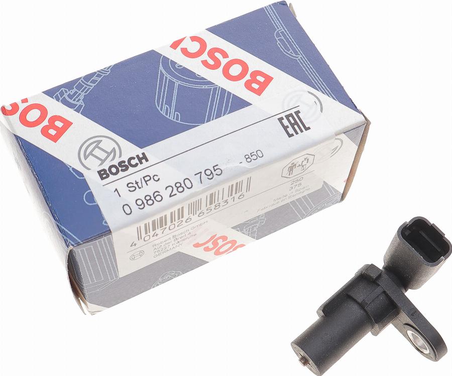 BOSCH 0 986 280 795 - Импулсен датчик, колянов вал www.parts5.com