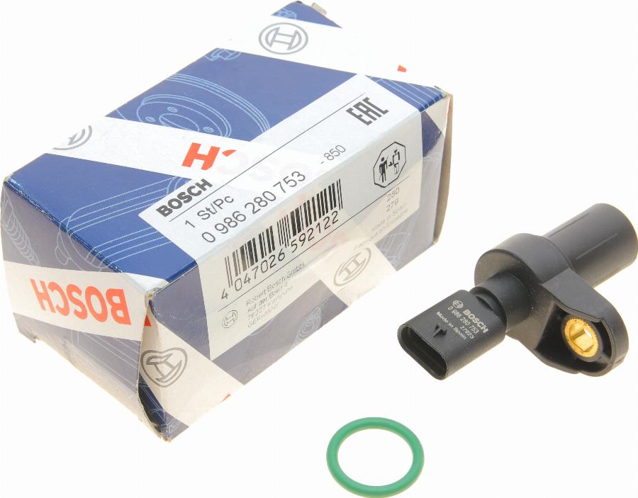 BOSCH 0 986 280 753 - Senzor,pozitie ax cu came www.parts5.com